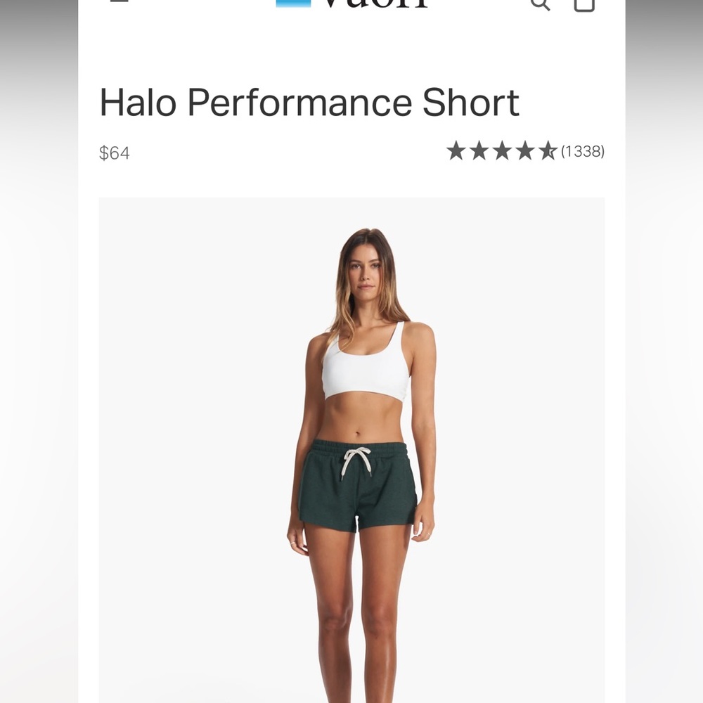 Never worn vuori performance shorts.